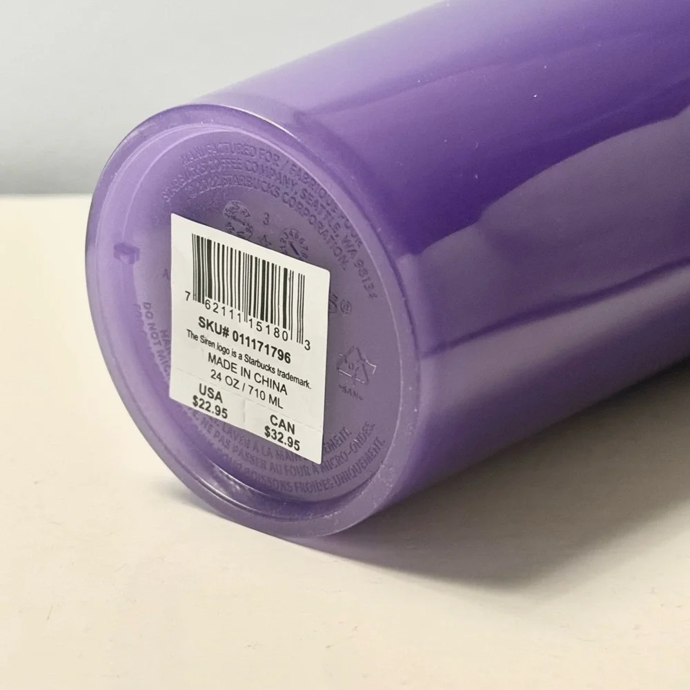 NWT, Starbucks 2025 Halloween Purple Slime, Glow in the Dark Tumbler - Picture 3 of 3